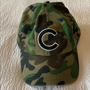 Camo Chicago Cubs Cap with Adjustable Velcro